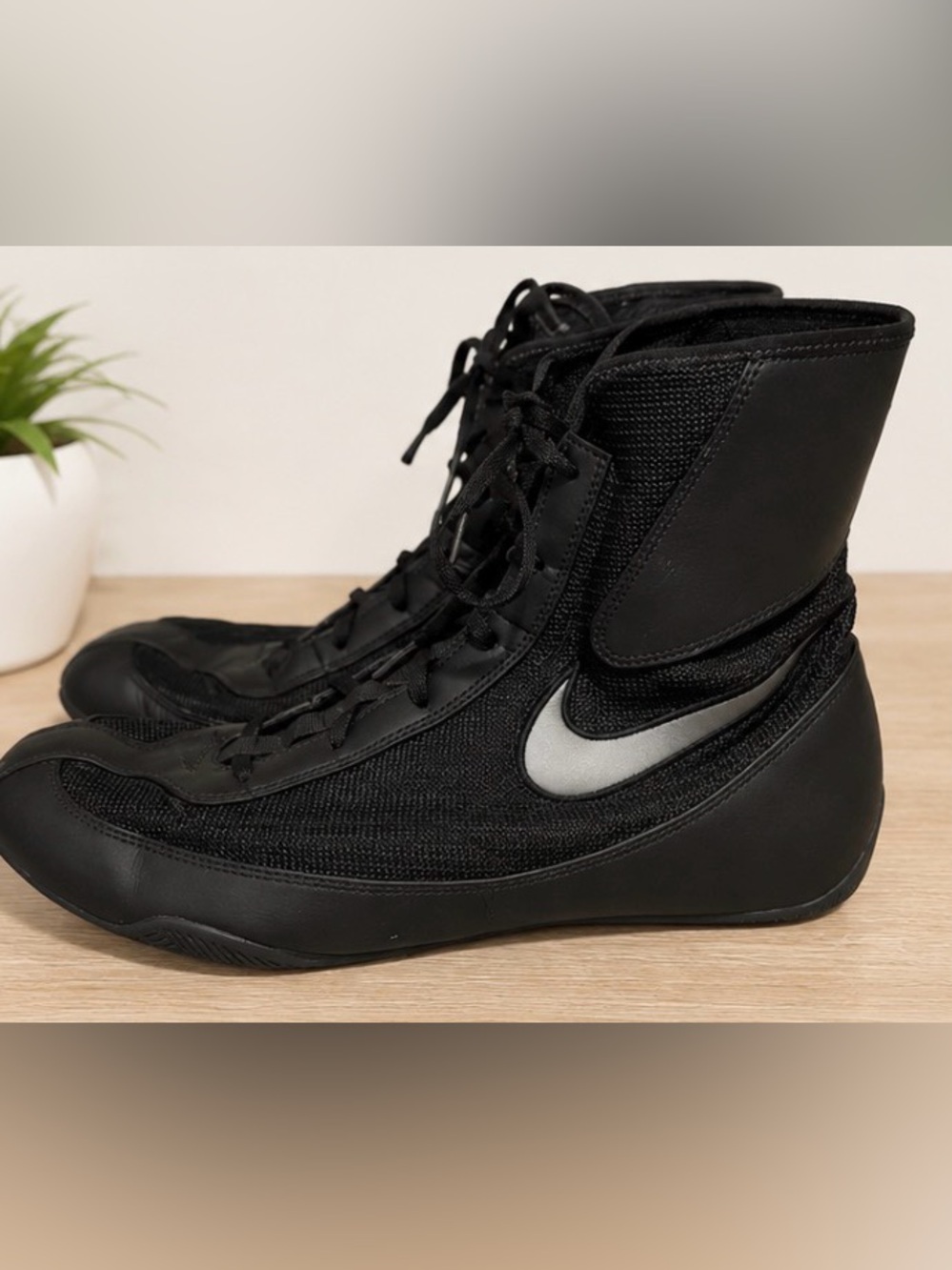 Nike HyperKO Boxing Shoes Black/Silver Men’s Size 11.5